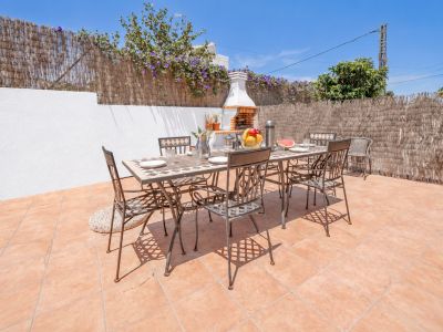Terras met barbecue