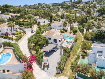 Luchtfoto van de villa