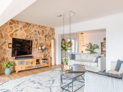 Woonkamer van de villa