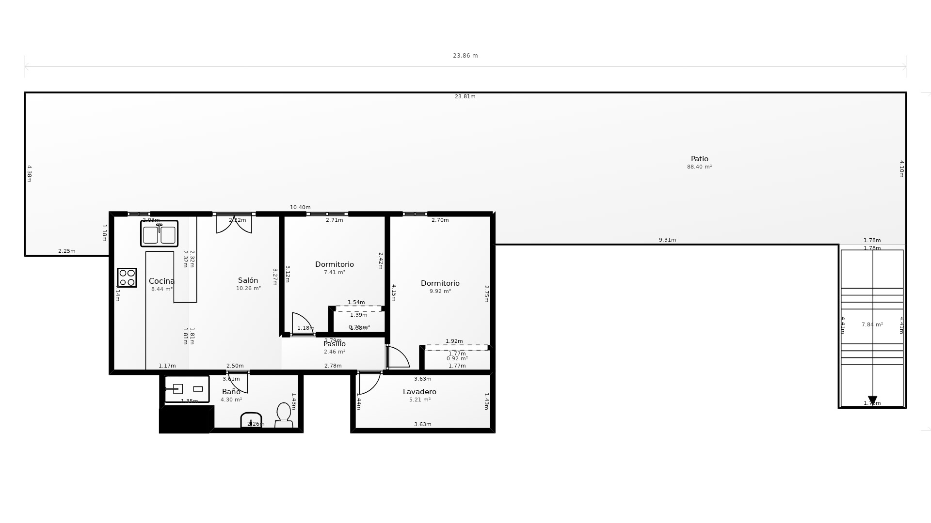 Plattegrond van de woning