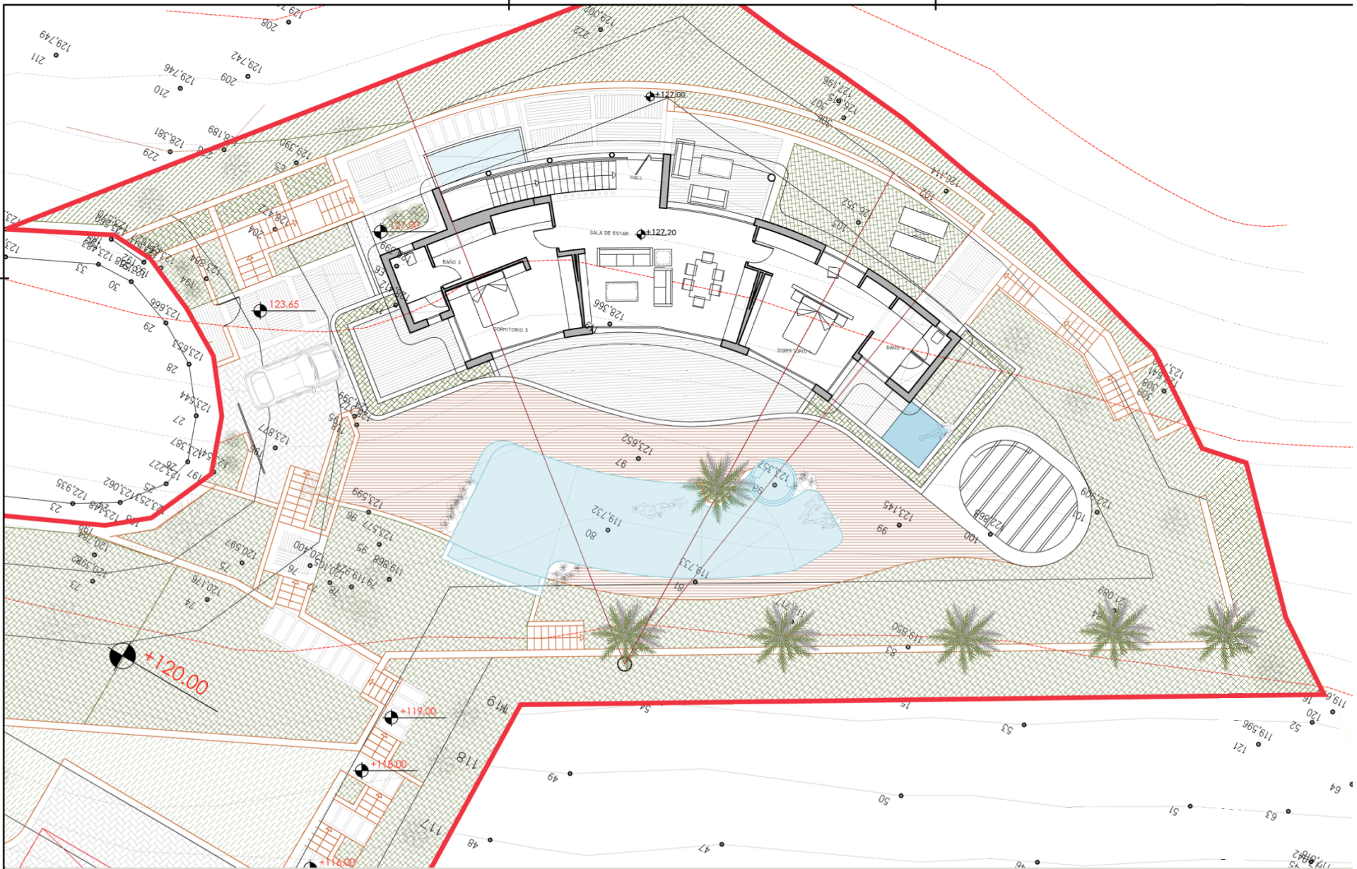 Plattegrond en kavelplan
