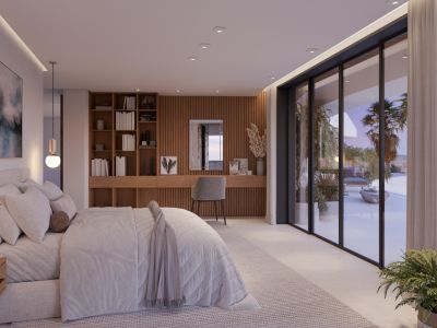Slaapkamer met terras
