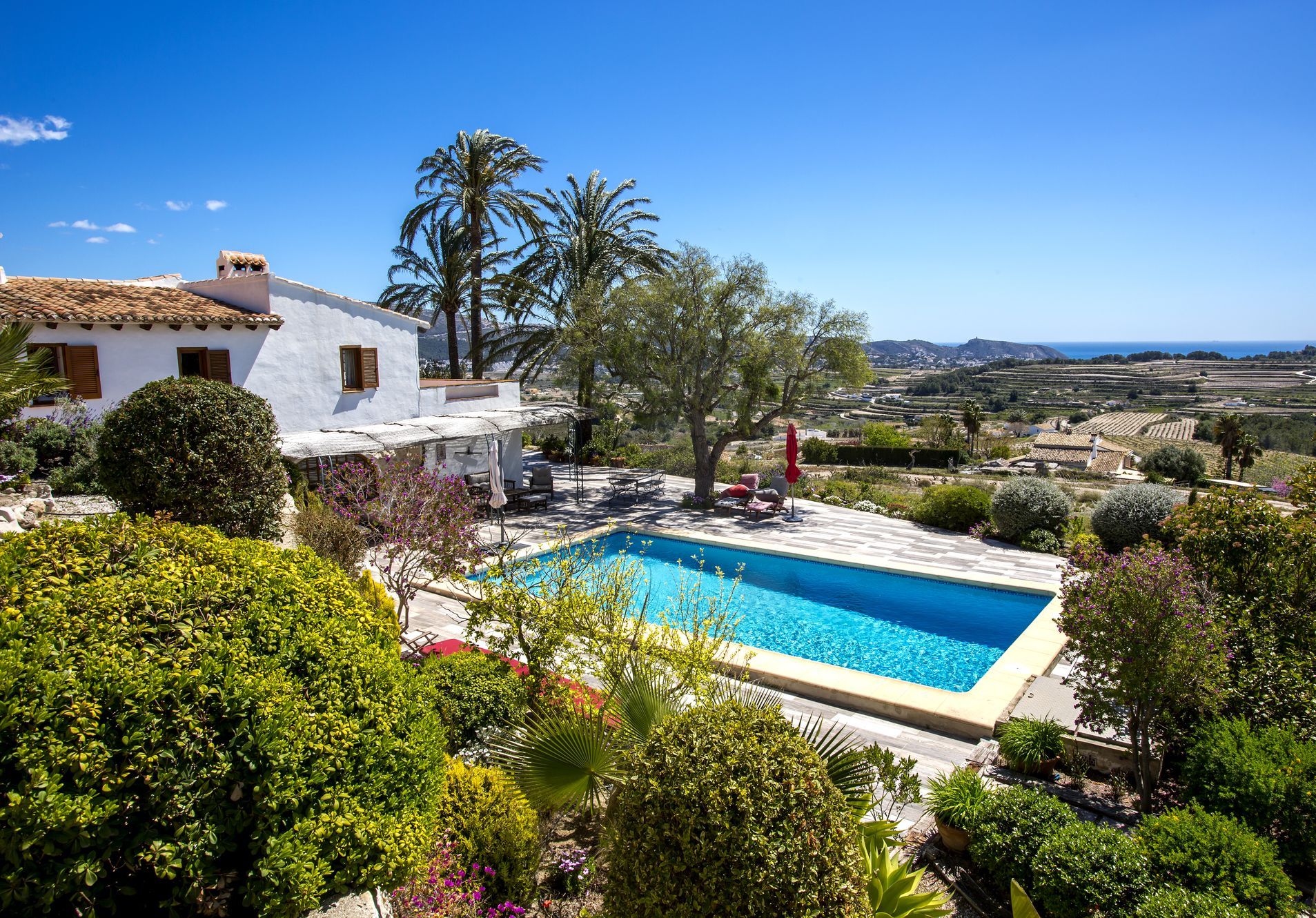 Traditionele mediterrane finca in Jávea met zeezicht