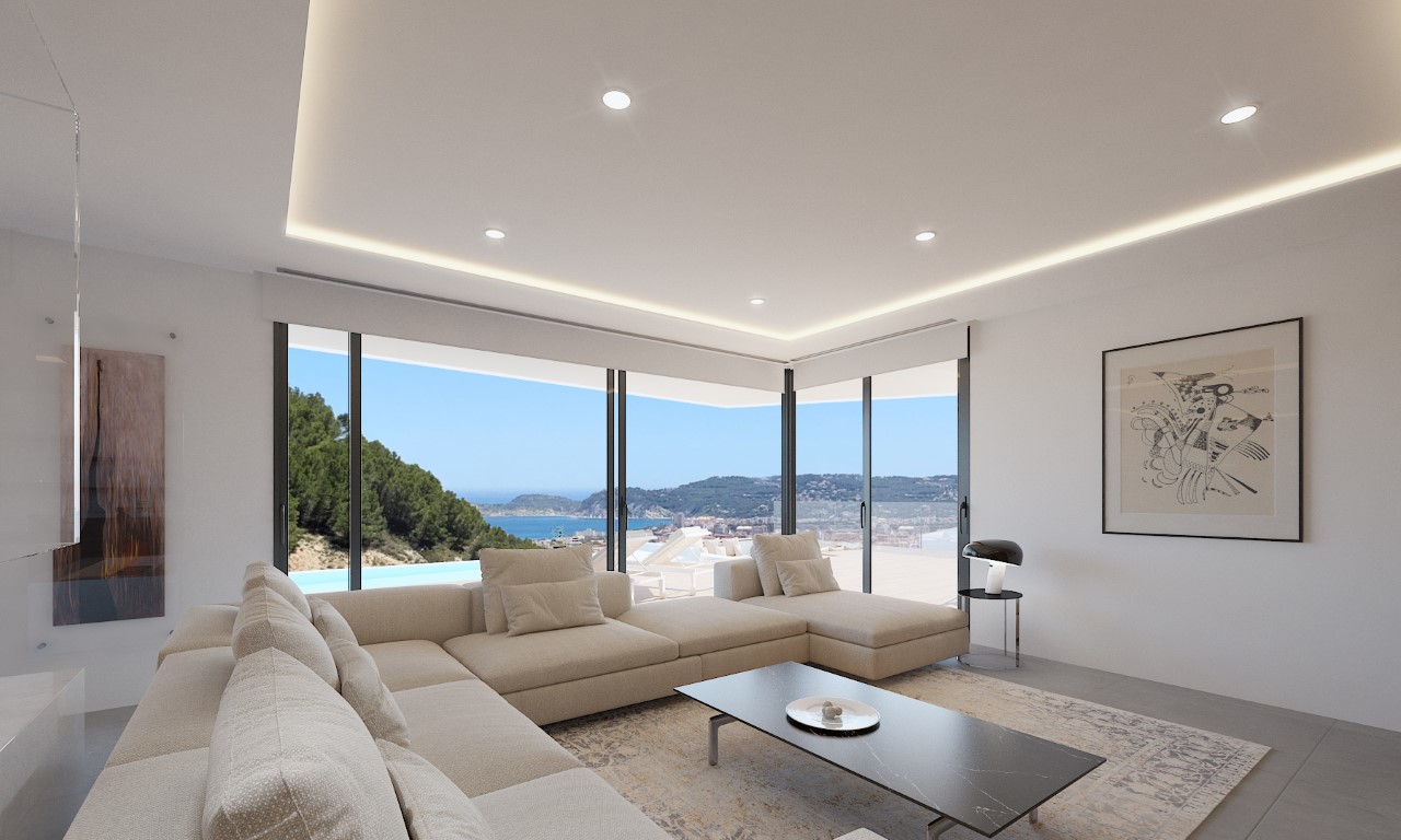 Moderne luxe villa met zeezicht in Jávea