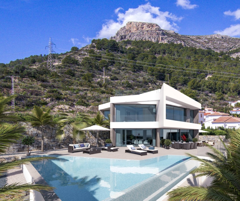 Luxe villa met zeezicht in Calpe