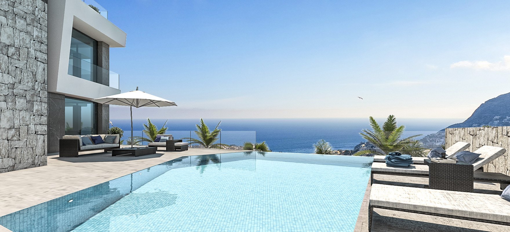 Luxe villa met zeezicht in Calpe