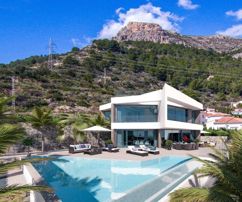 Luxe villa met zeezicht in Calpe
