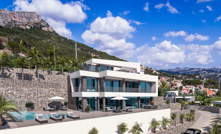 Luxe villa met zeezicht in Calpe
