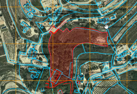 Landelijk perceel van 11.600 m2 met zeezicht in Benitachell