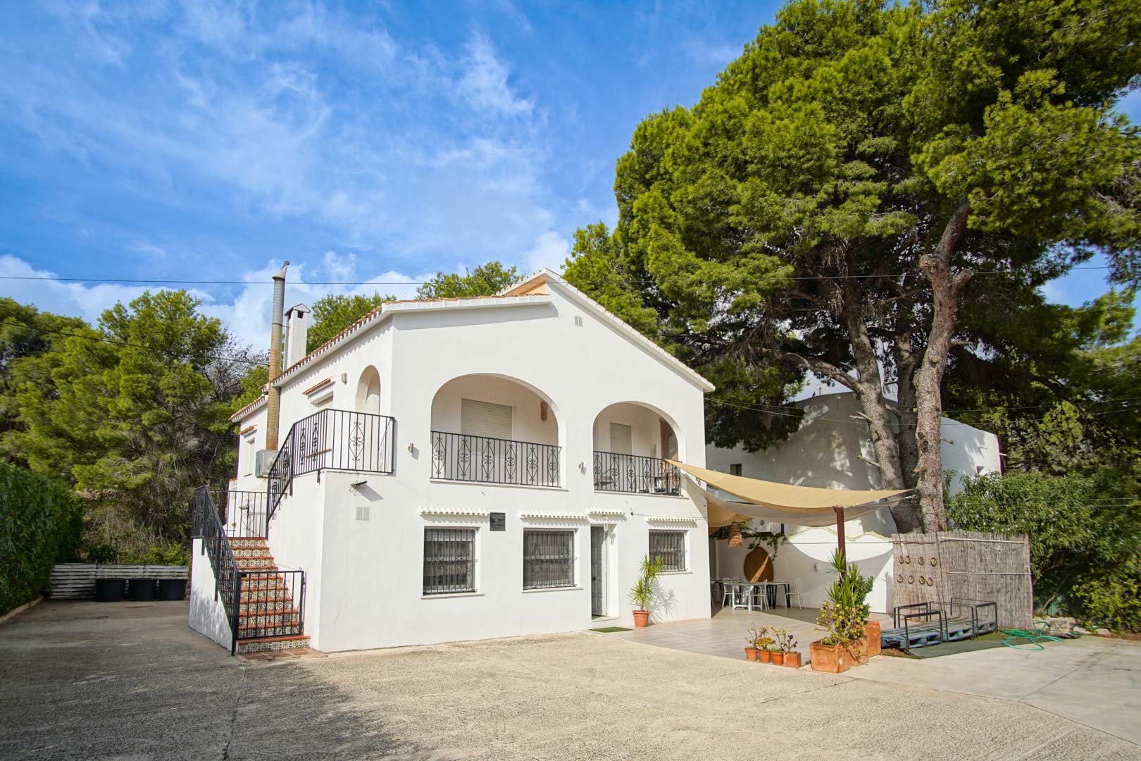 Exterieur van de vrijstaande villa