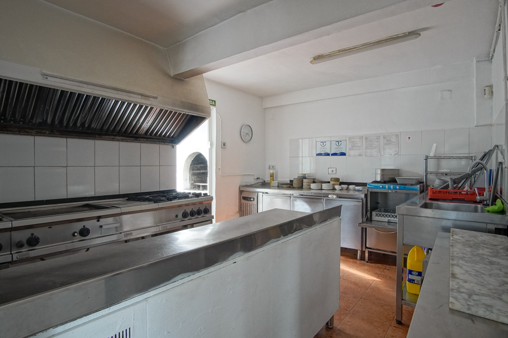 Professionele keuken van het restaurant